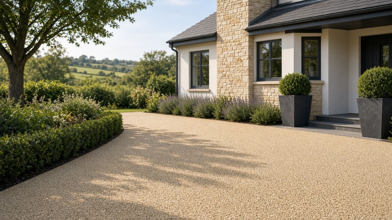 Resin-bound driveway